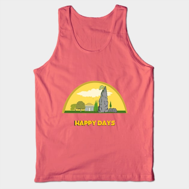 Happy days Tank Top by mypointink